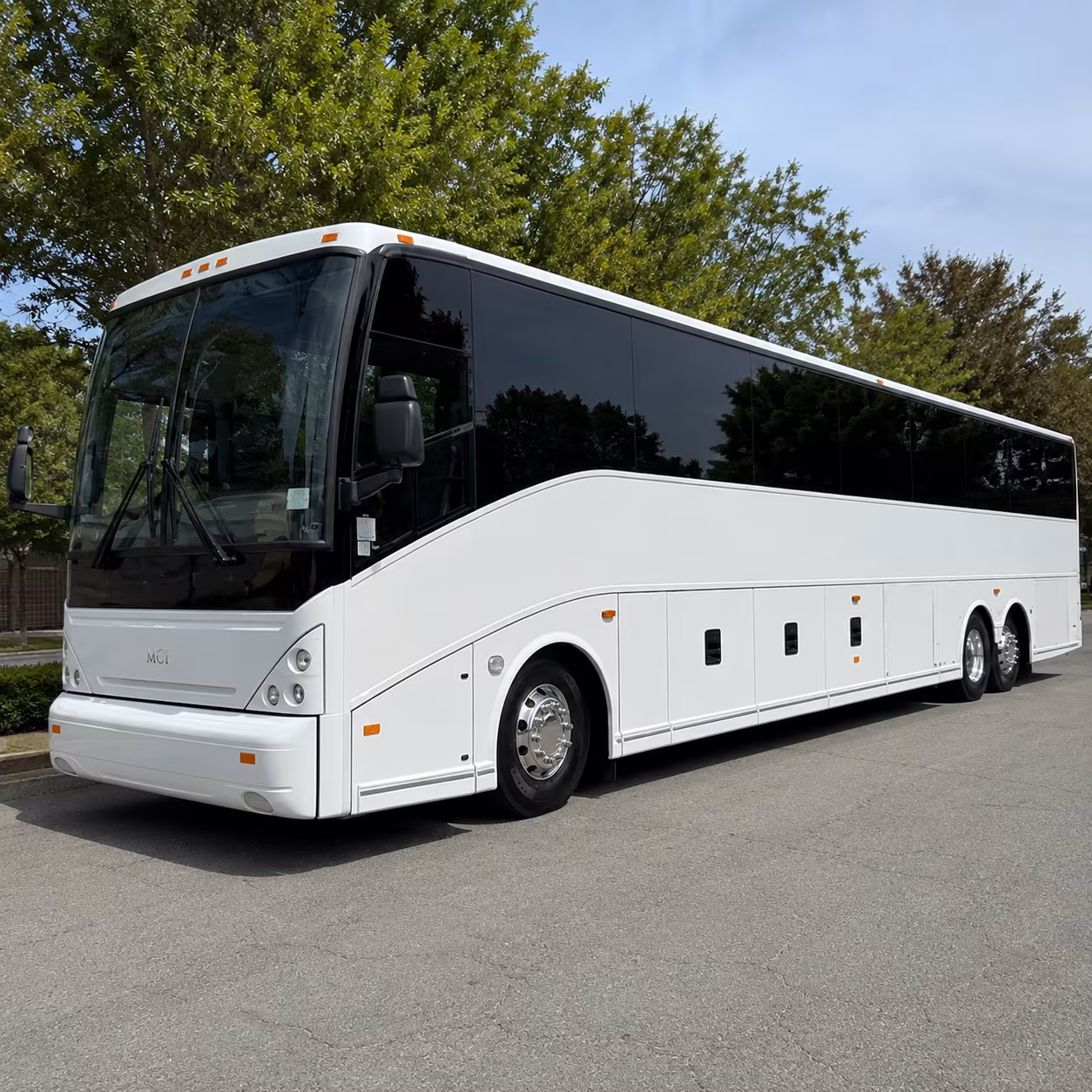 bus rental options for newport beach trips